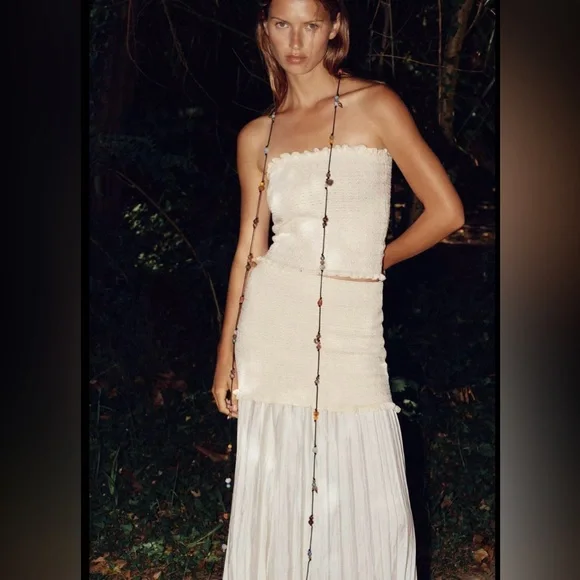 Zara knit bandeau top - Picture 3 of 13